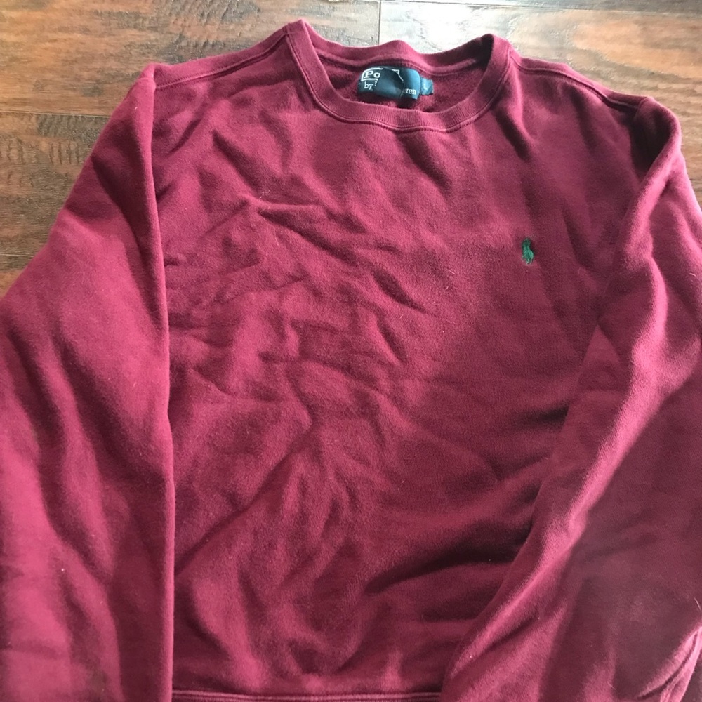 Burgundy Ralph Lauren polo sweater